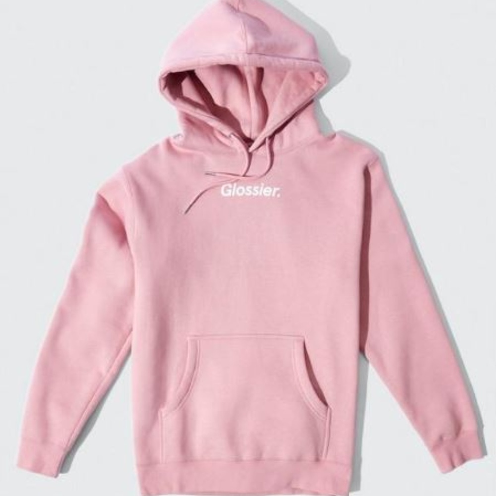 Glossier GlossiWEAR Pink Logo Hoodie